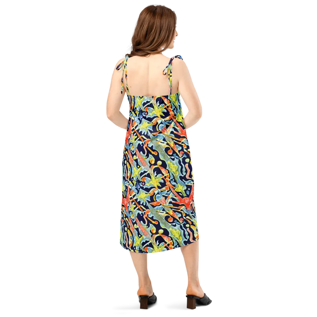 Prismatic Reef on Slip Dress — Back