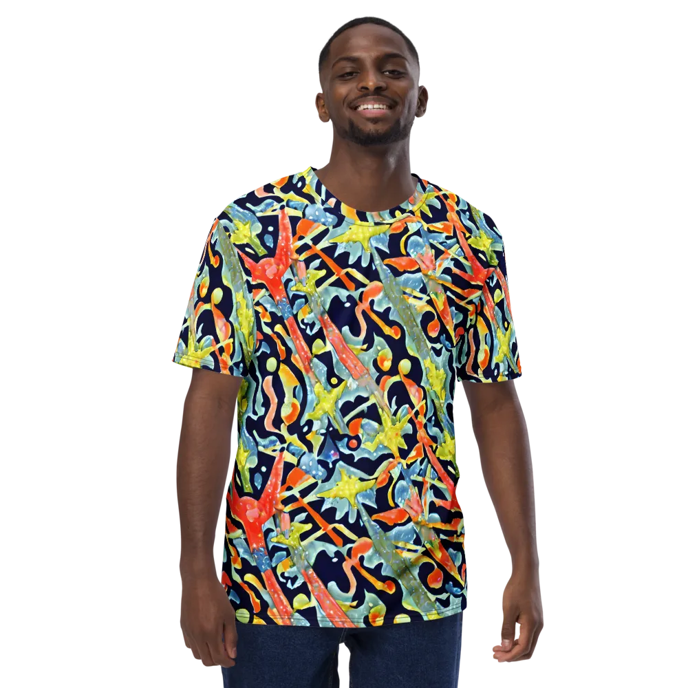Prismatic Reef on Men's Crew Neck T-Shirt — Front
