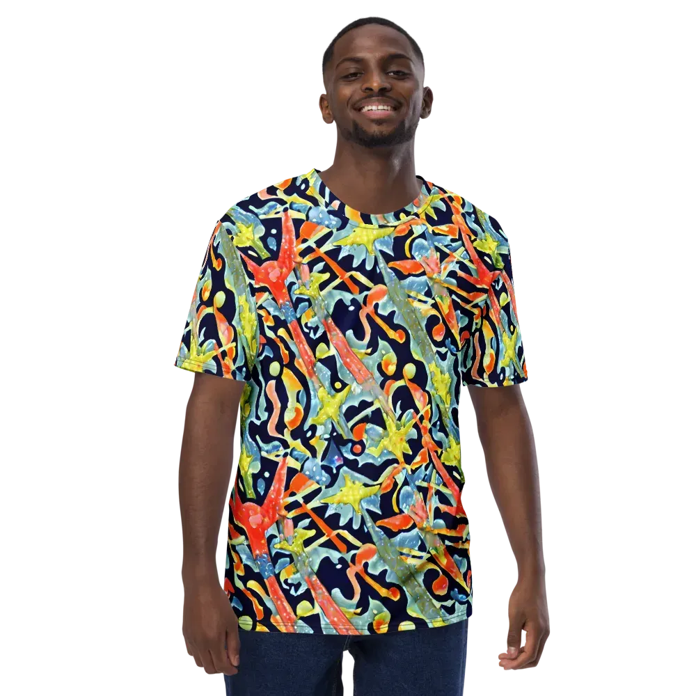 Prismatic Reef on Men's Crew Neck T-Shirt — Front