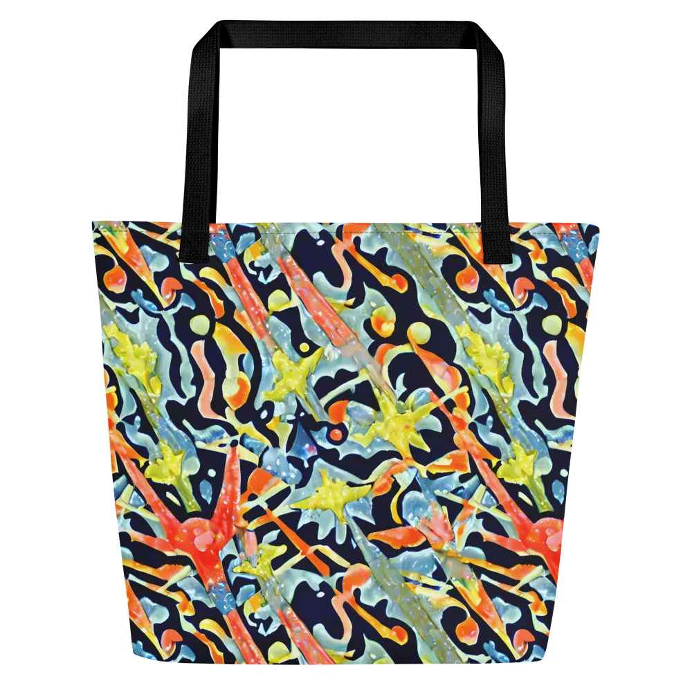 Prismatic Reef on Large Tote Bag W/ Pocket — Front