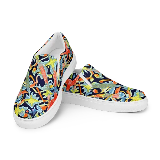 Prismatic Reef on a Women's Slip-On Canvas Shoes