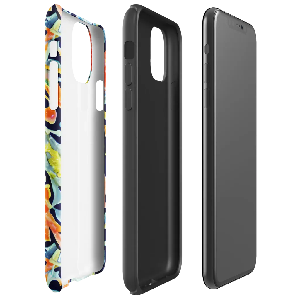 Prismatic Reef on Tough Case for iPhone® — Right