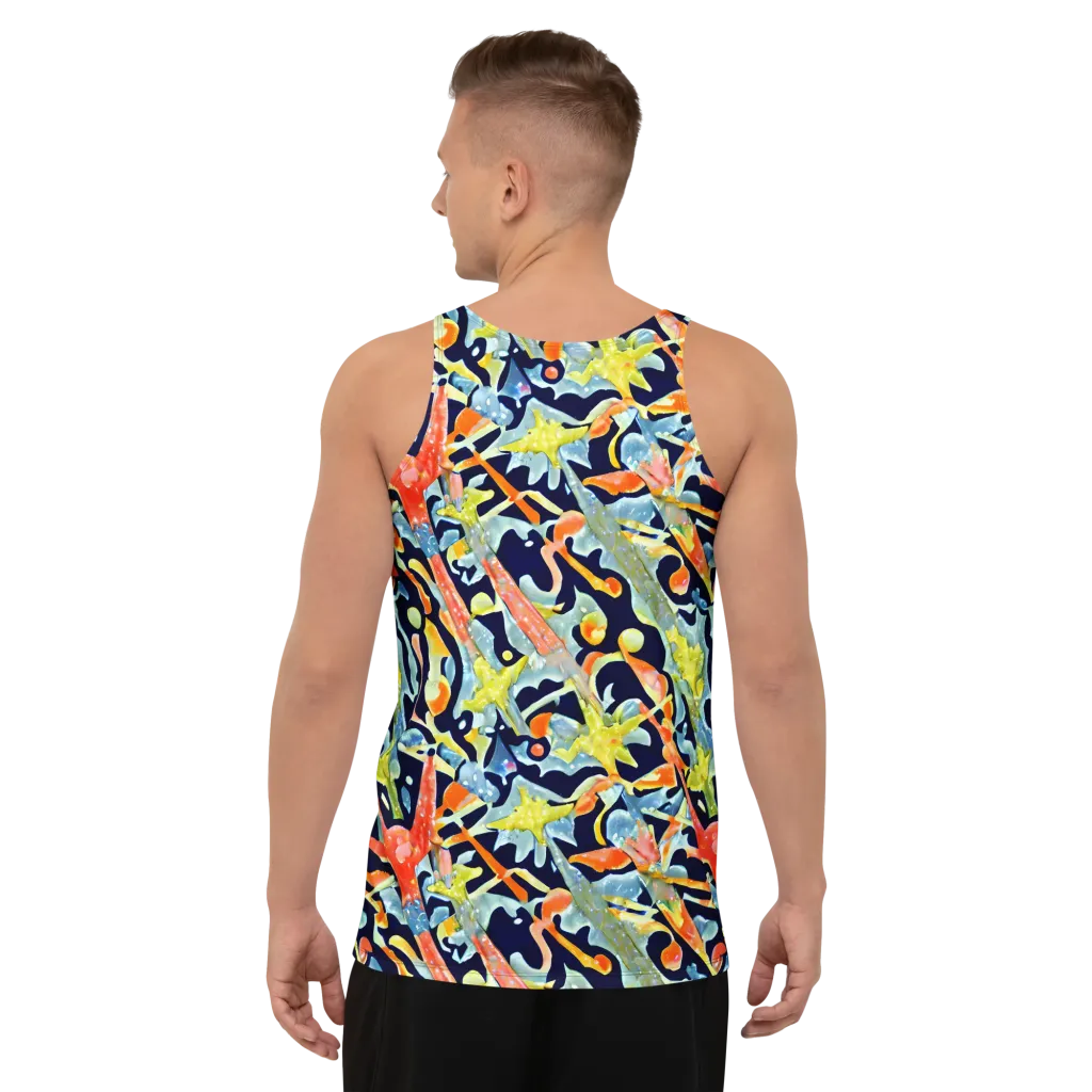 Prismatic Reef on Men's Tank Top — Back