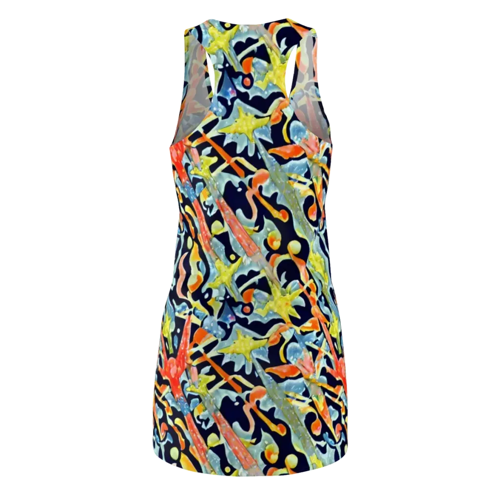 Prismatic Reef on Racerback Dress — Back