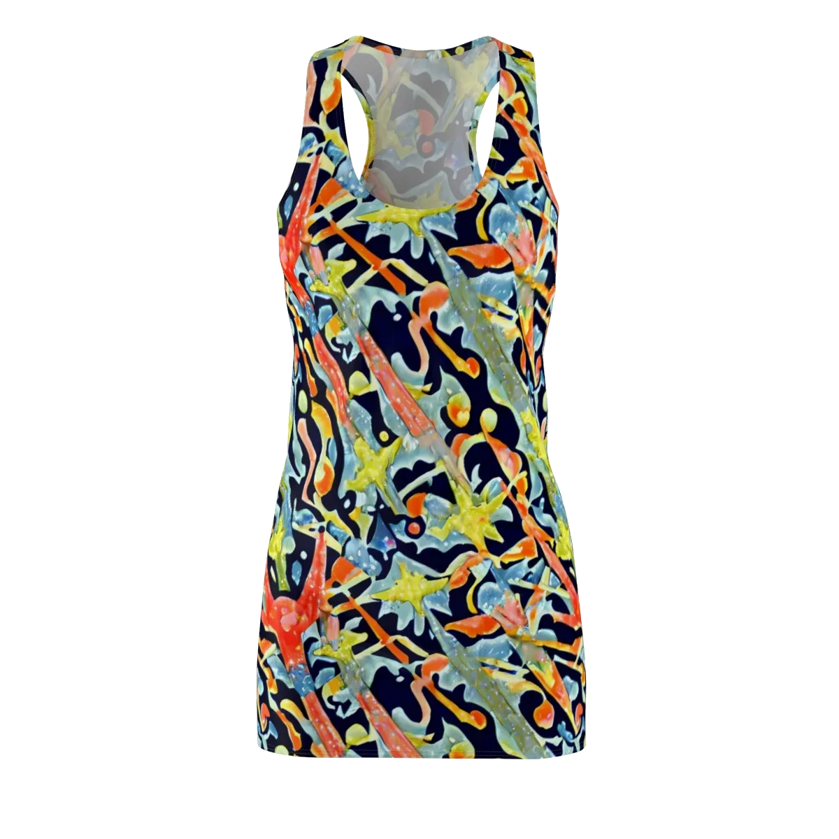 Prismatic Reef on Racerback Dress — Front