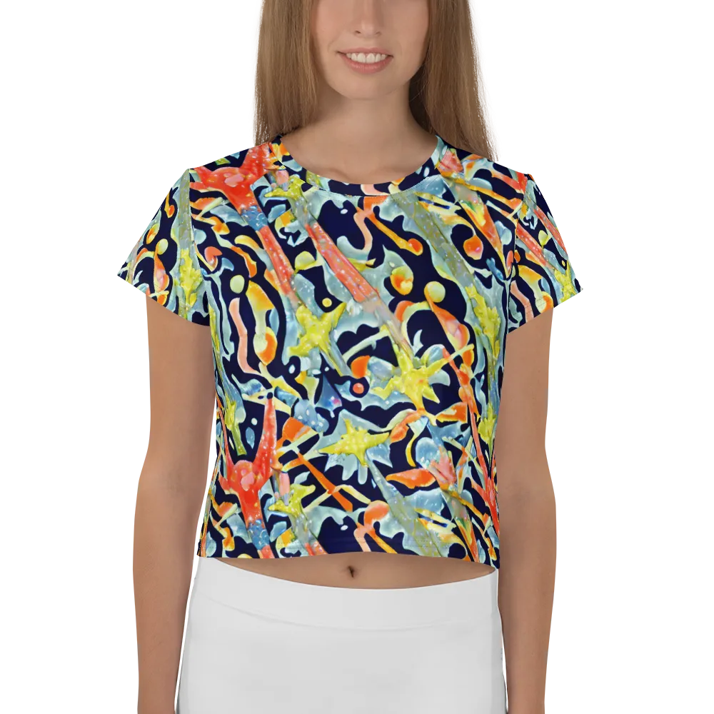 Prismatic Reef on Crop Tee — Front