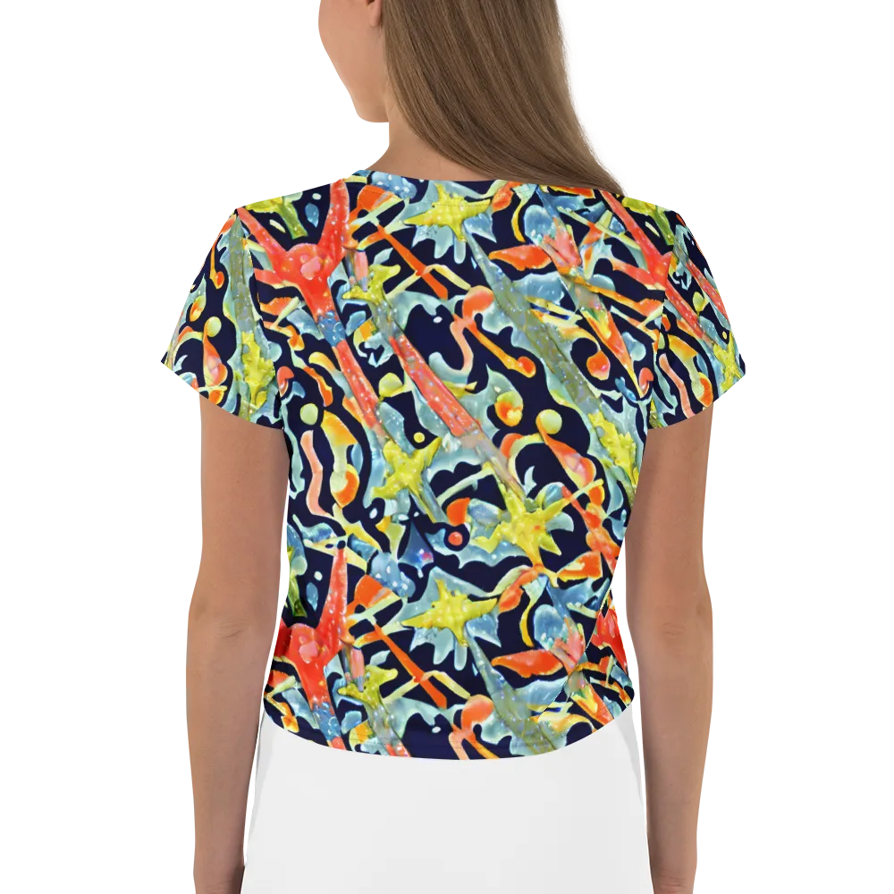 Prismatic Reef on Crop Tee — Back