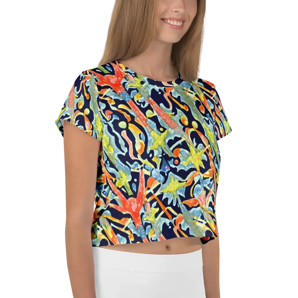 Prismatic Reef on Crop Tee — Right