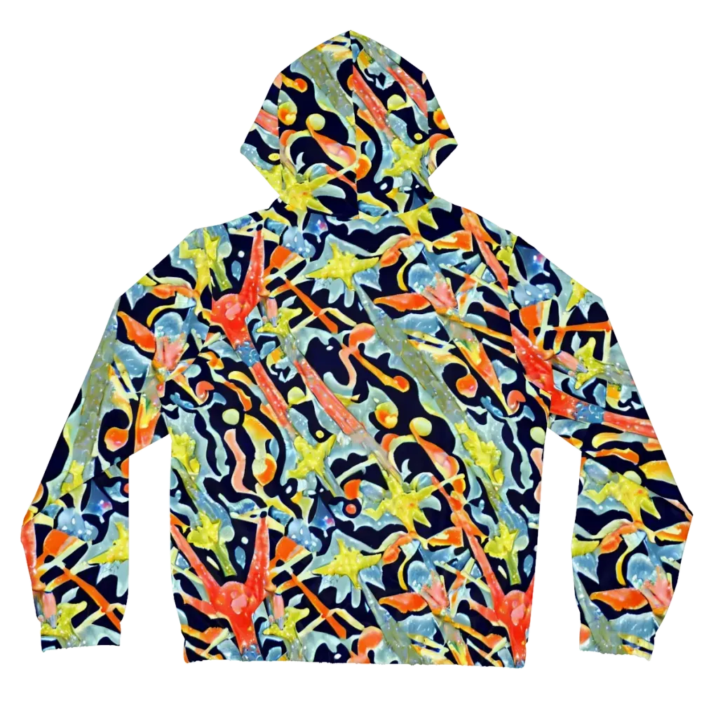 Prismatic Reef on Women's Full-Zip Hoodie — Back