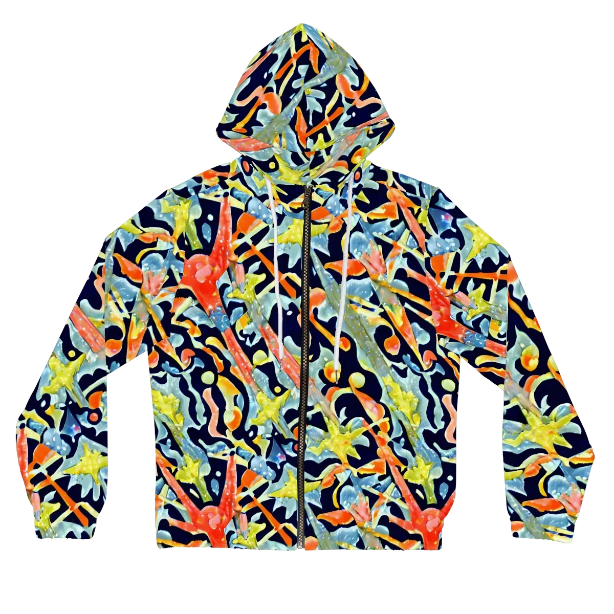 Prismatic Reef on Women's Full-Zip Hoodie — Front