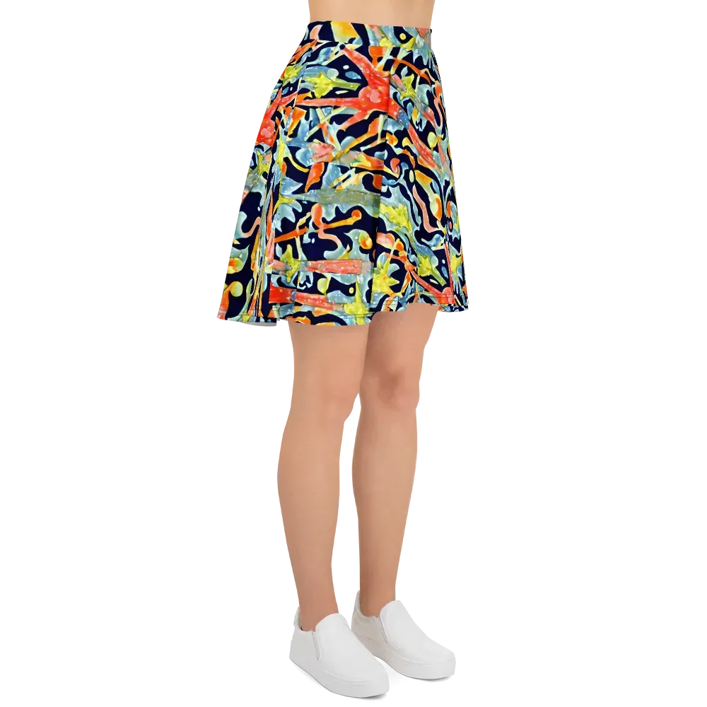 Prismatic Reef on Skater Skirt — Right