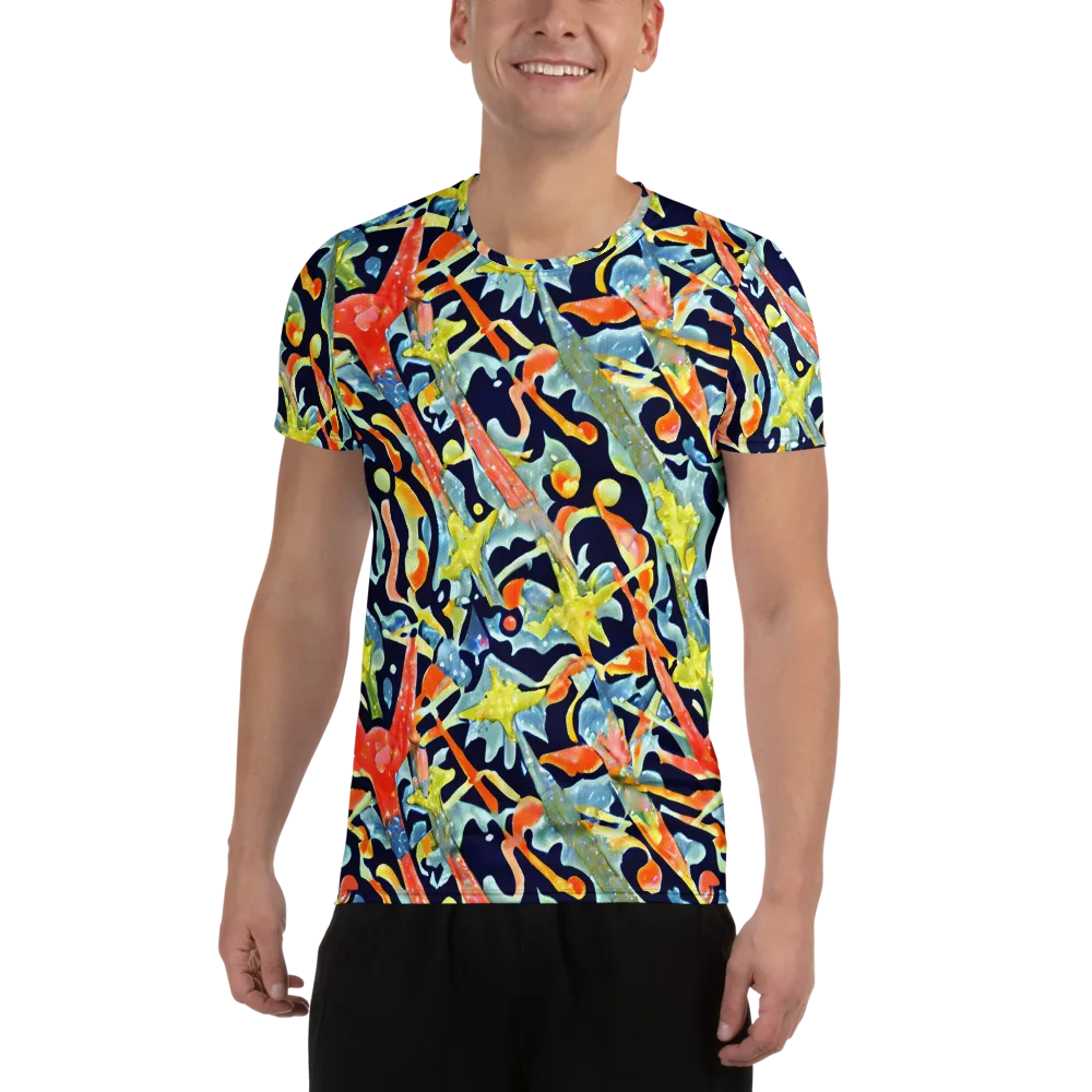 Prismatic Reef on Men's Athletic T-Shirt — Front