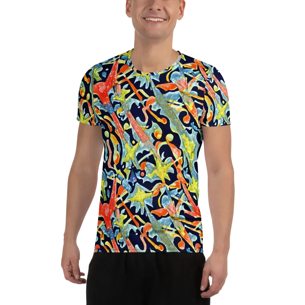 Prismatic Reef on Men's Athletic T-Shirt — Front