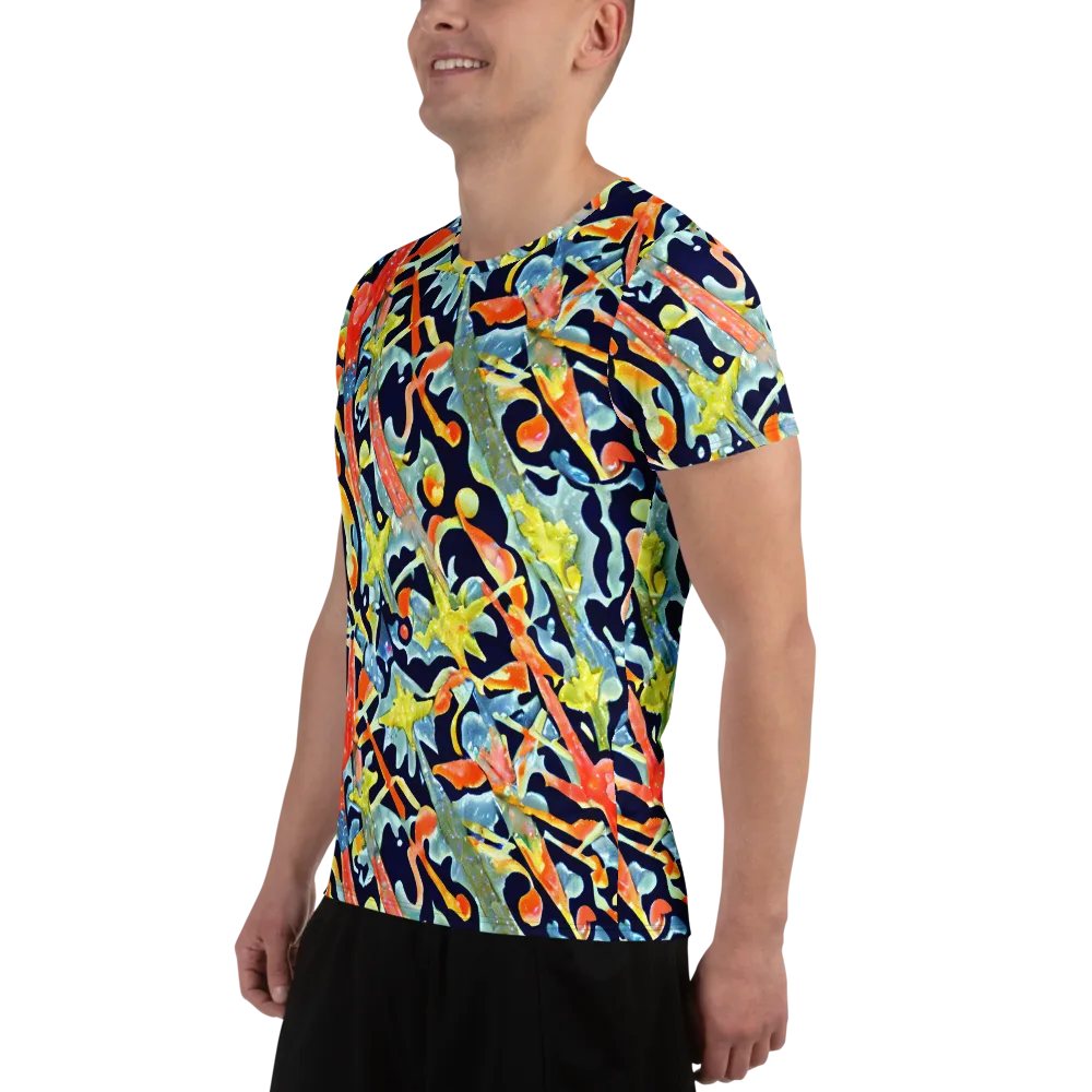 Prismatic Reef on Men's Athletic T-Shirt — Left