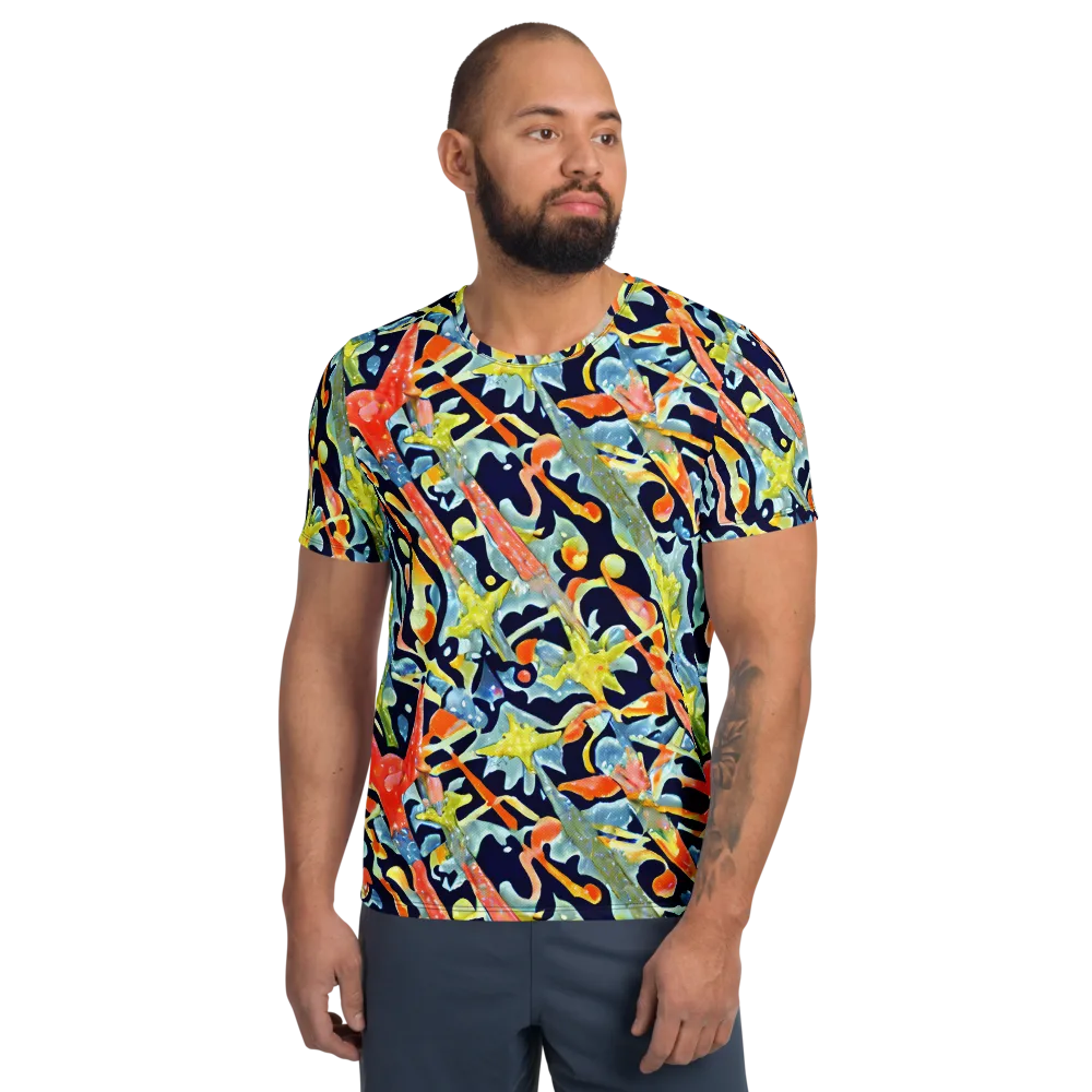 Prismatic Reef on Men's Athletic T-Shirt — Front