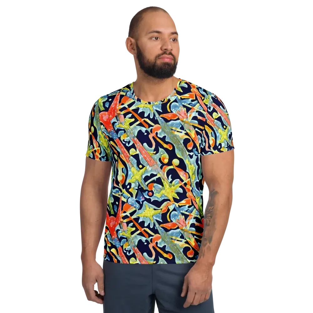 Prismatic Reef on Men's Athletic T-Shirt — Front