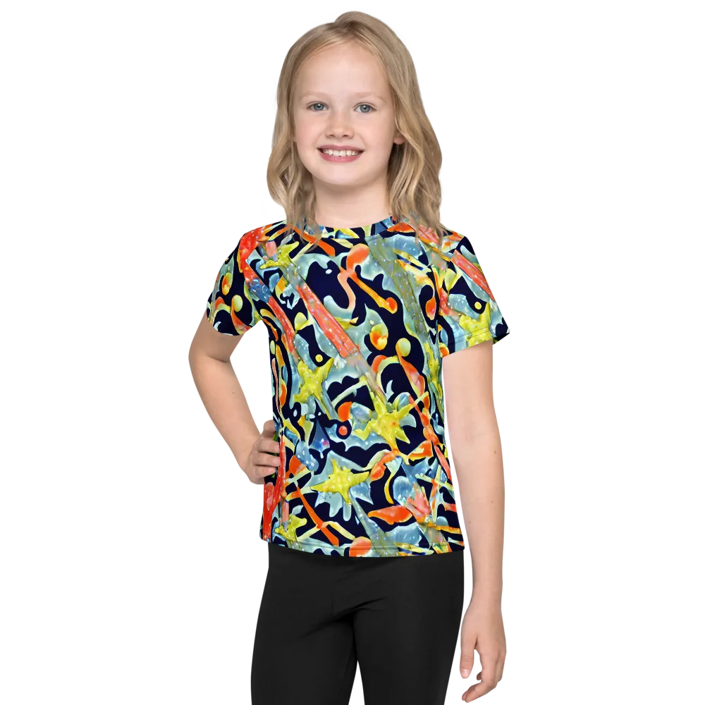 Prismatic Reef on Kids Crew Neck T-Shirt — Front