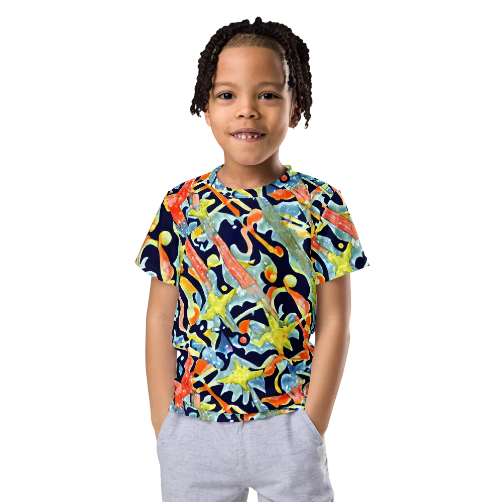 Prismatic Reef on Kids Crew Neck T-Shirt — Front