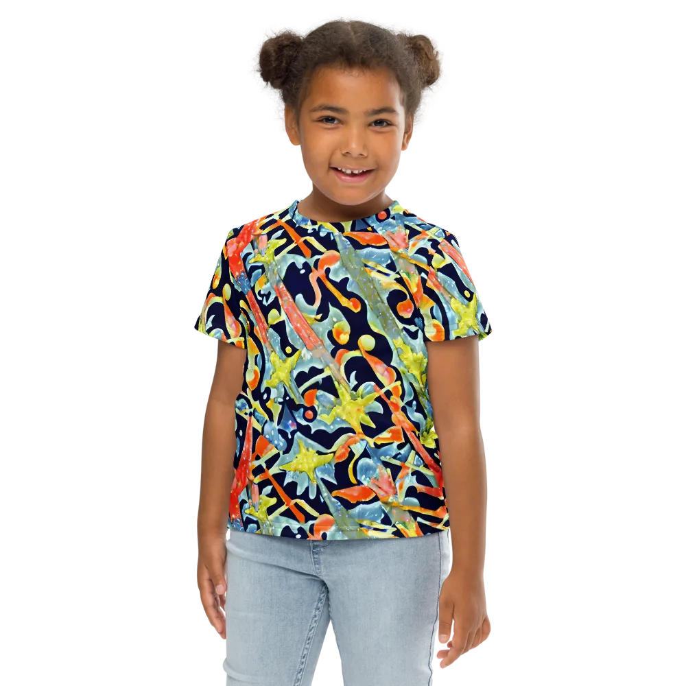 Prismatic Reef on Kids Crew Neck T-Shirt — Front