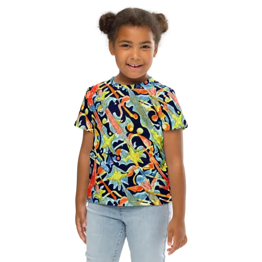 Prismatic Reef on a Kids Crew Neck T-Shirt