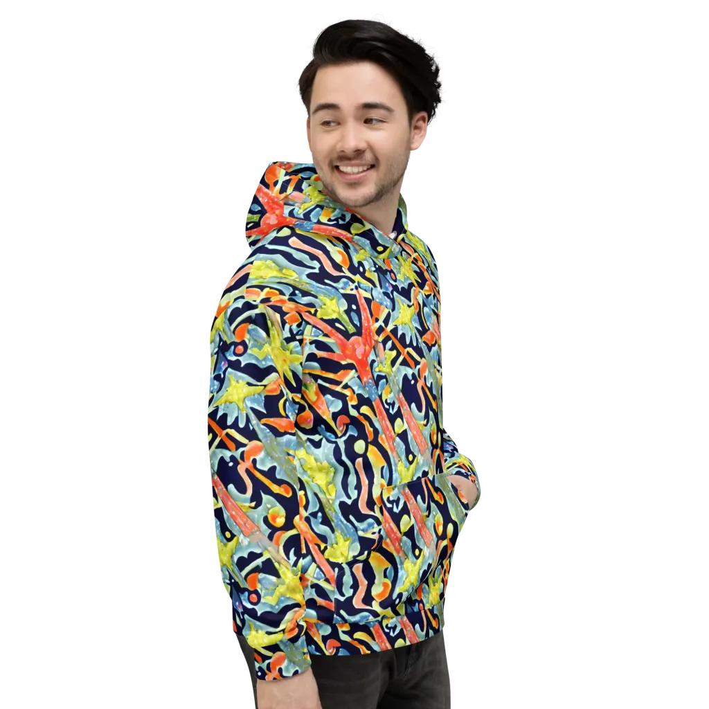 Prismatic Reef on Hoodie — Right