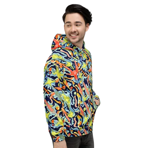 Prismatic Reef on a Hoodie