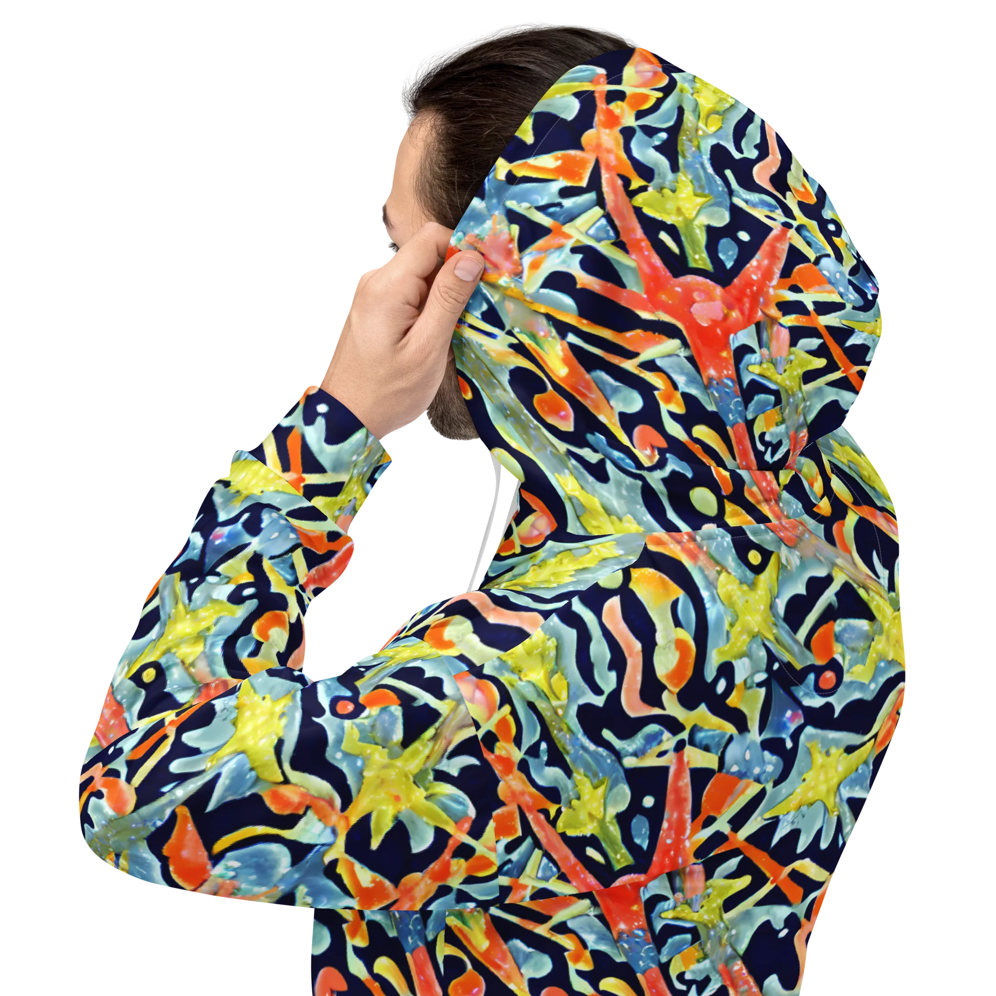 Prismatic Reef on Hoodie — Back