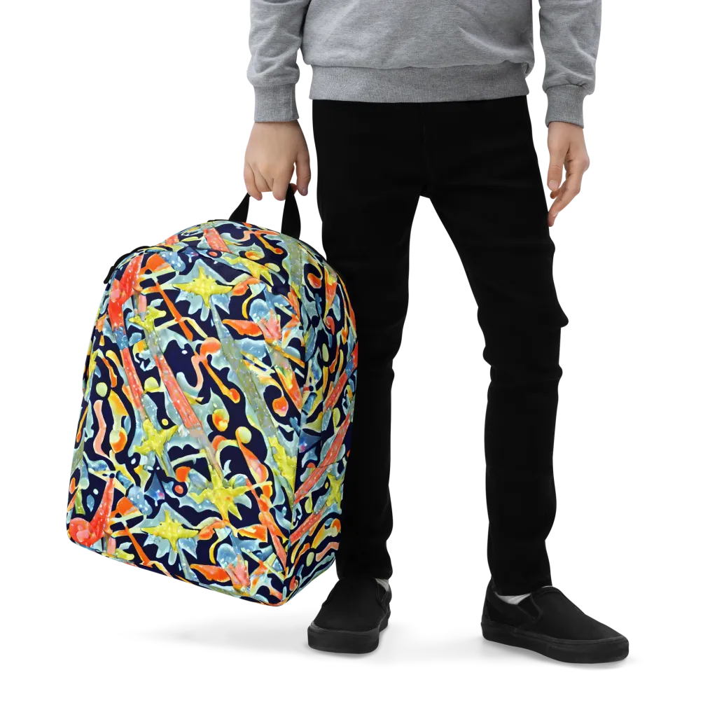 Prismatic Reef on Minimalist Backpack — Zoomed-in