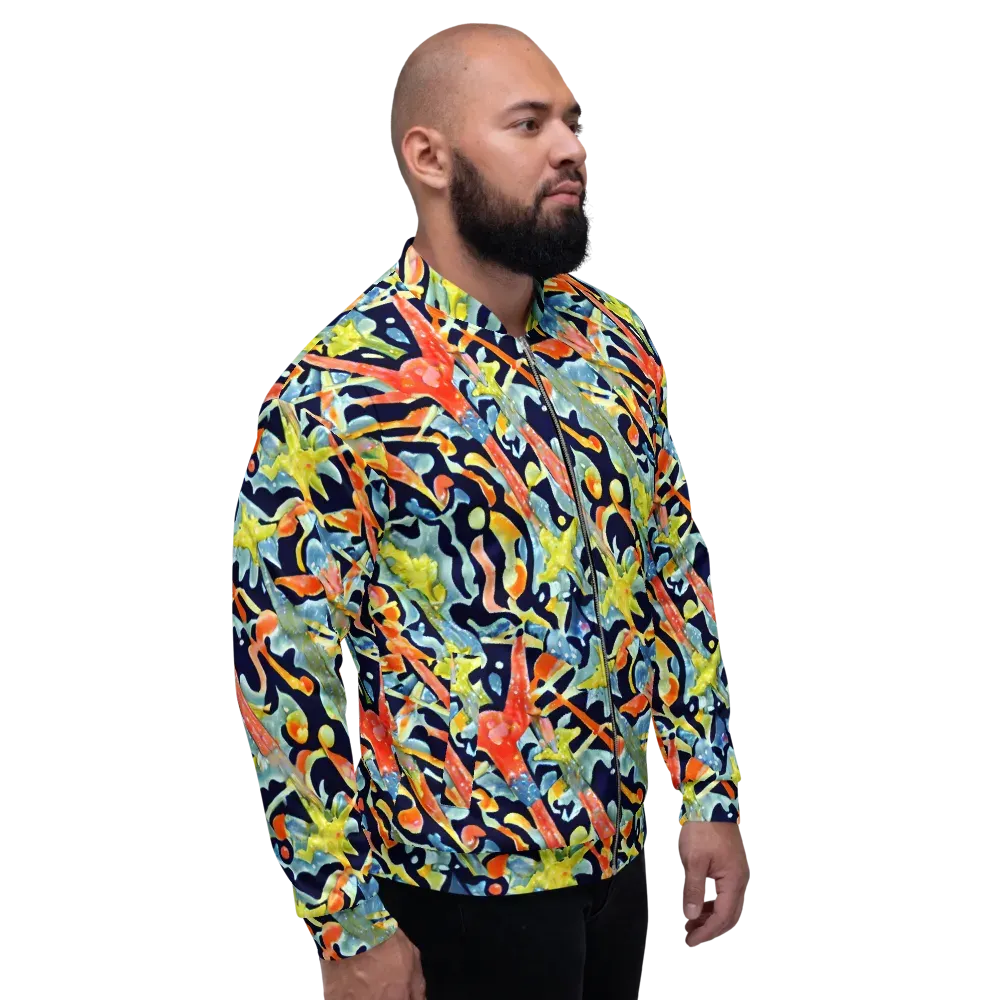 Prismatic Reef on Bomber Jacket — Right