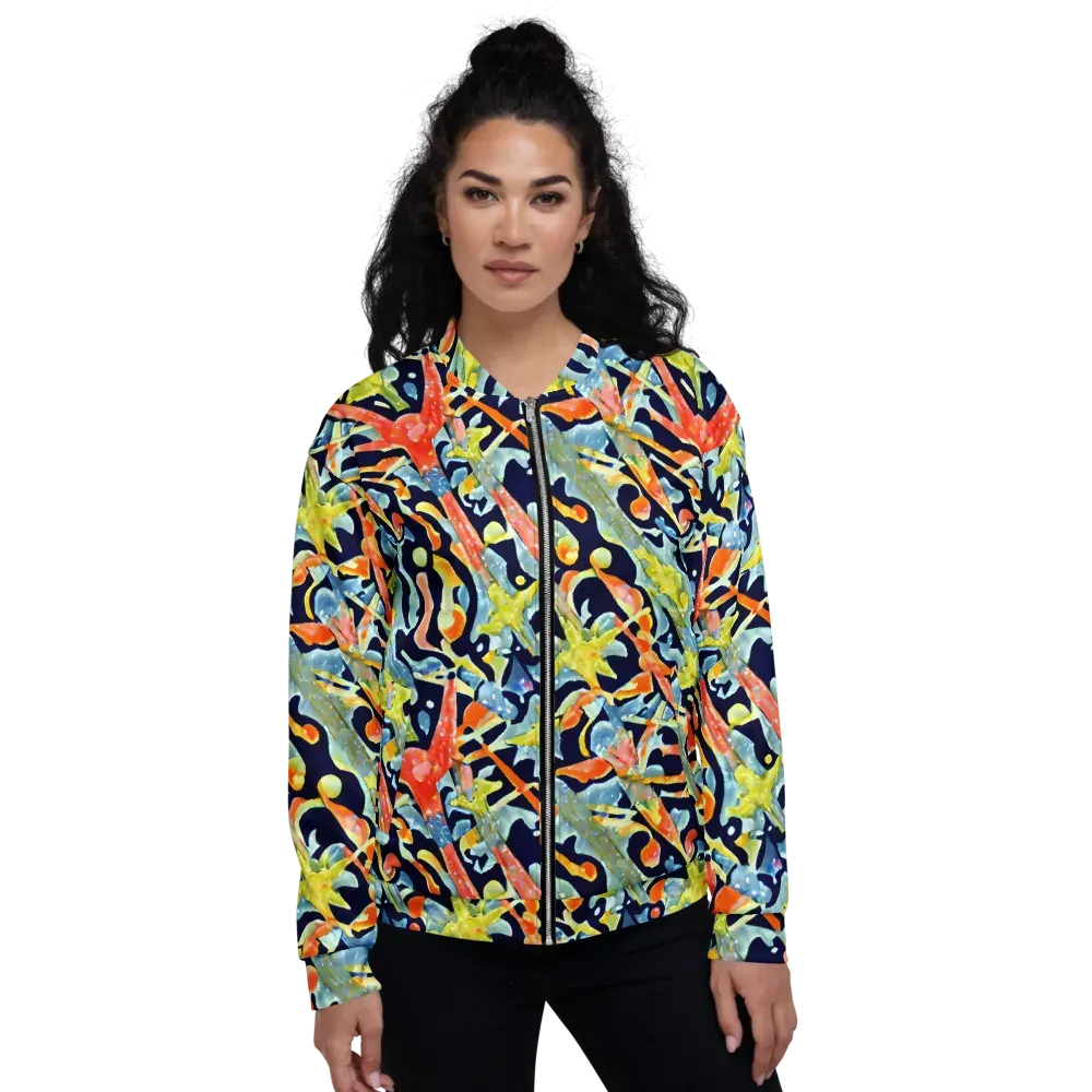 Prismatic Reef on Bomber Jacket — Front