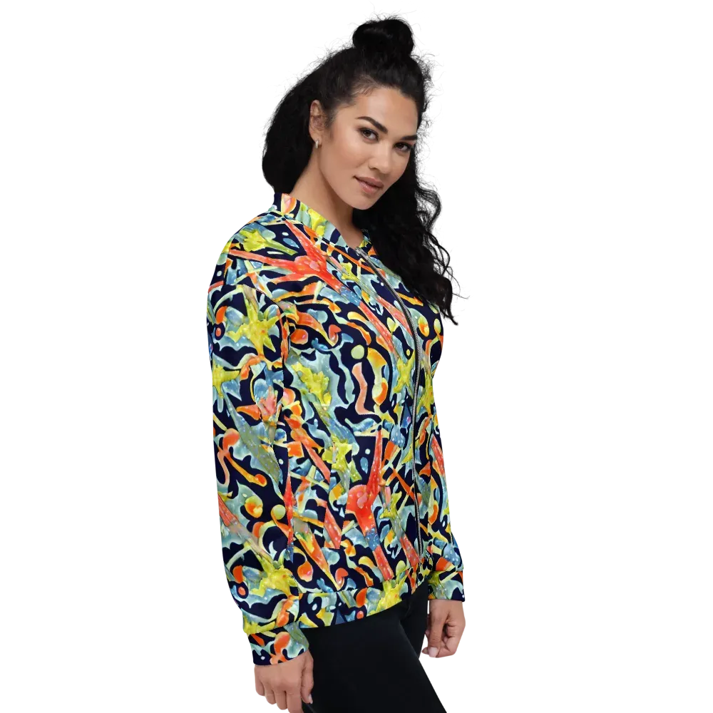 Prismatic Reef on Bomber Jacket — Right