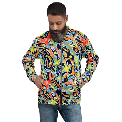 Prismatic Reef on a Bomber Jacket