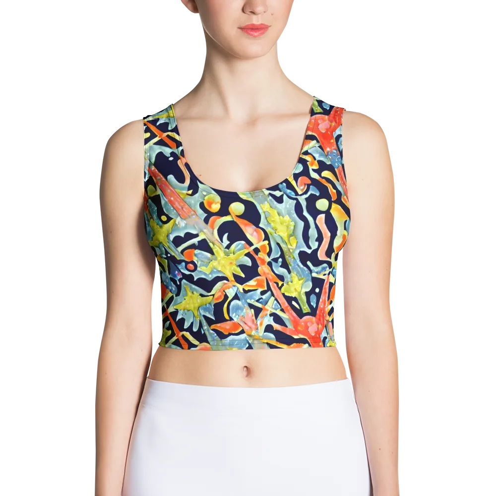 Prismatic Reef on Crop Top — Front