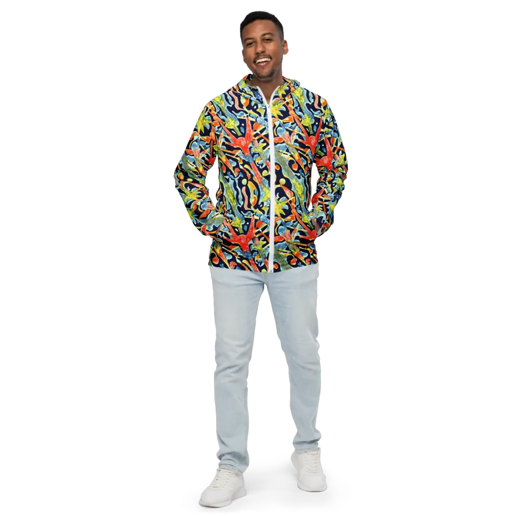 Prismatic Reef on Men's Windbreaker — Front