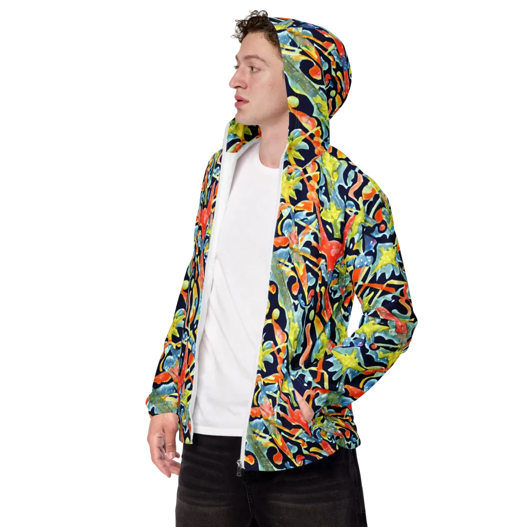Prismatic Reef on Men's Windbreaker — Left Front