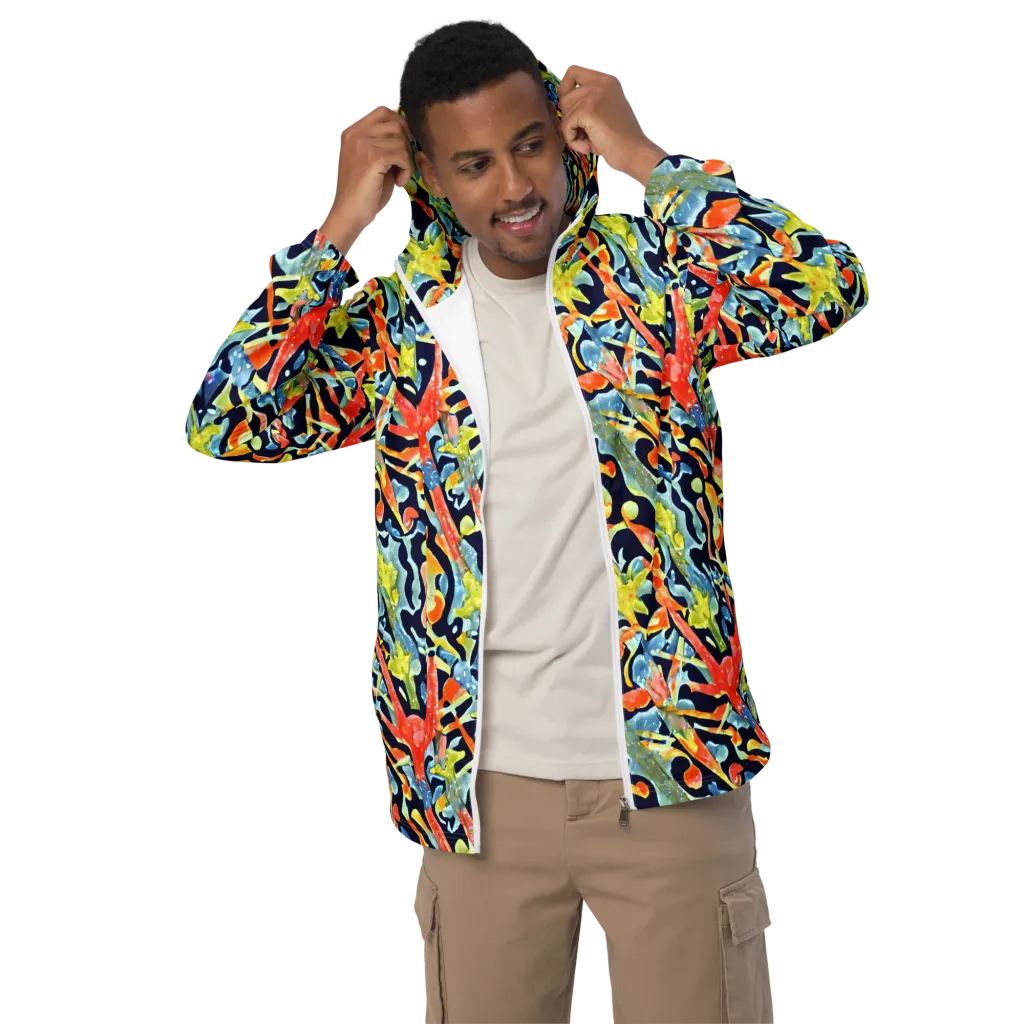Prismatic Reef on Men's Windbreaker — Front