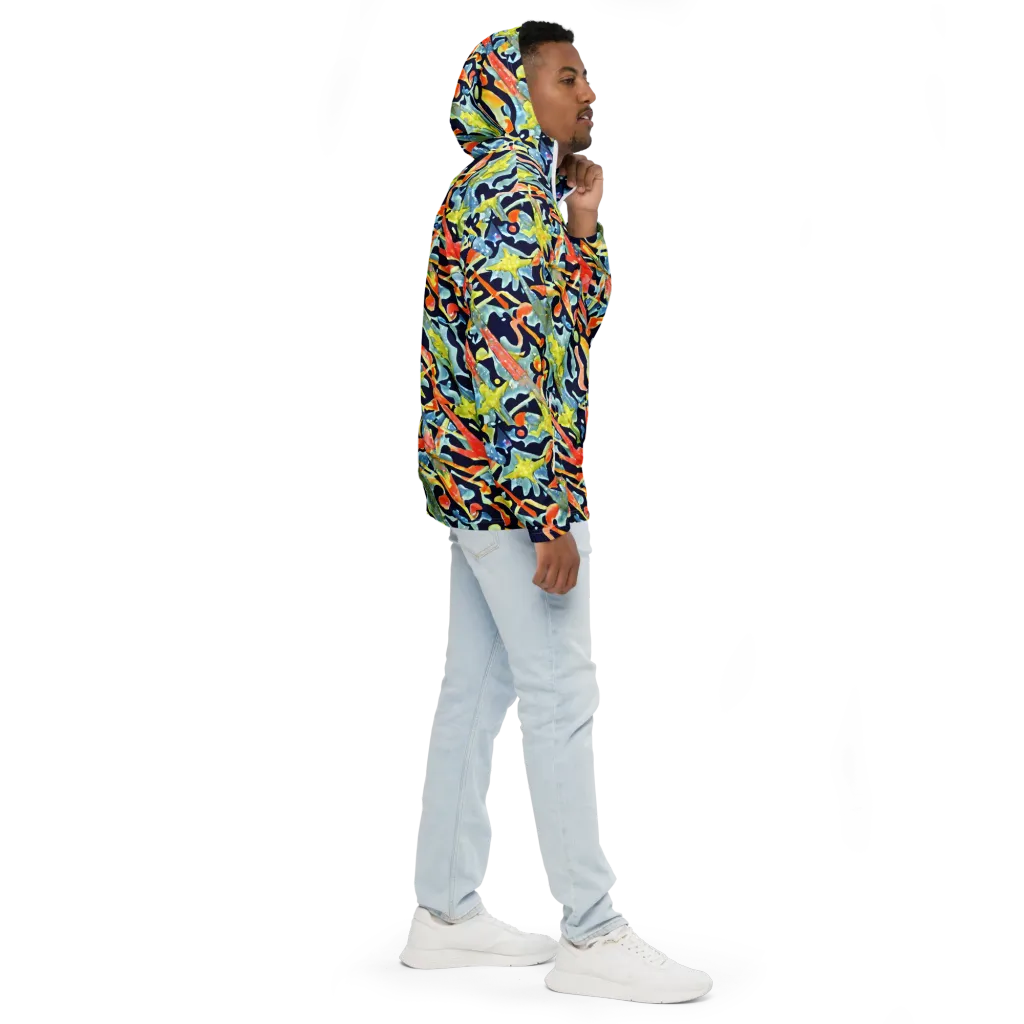 Prismatic Reef on Men's Windbreaker — Right