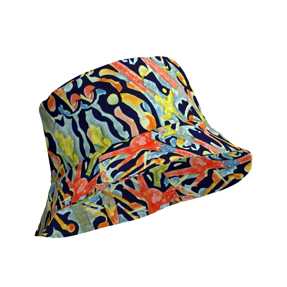 Prismatic Reef on Reversible Bucket Hat — Product details Outside