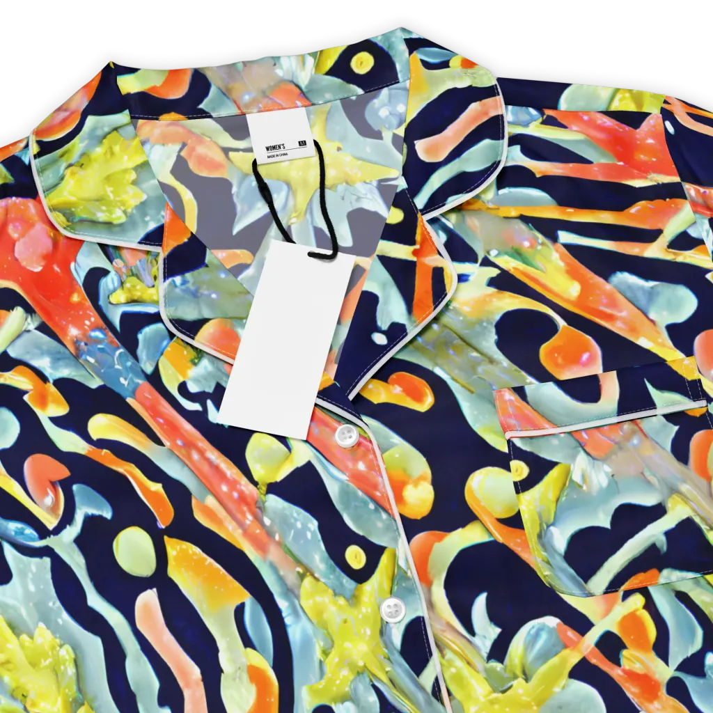 Prismatic Reef on Women's Short Sleeve Pajama Top — Product details