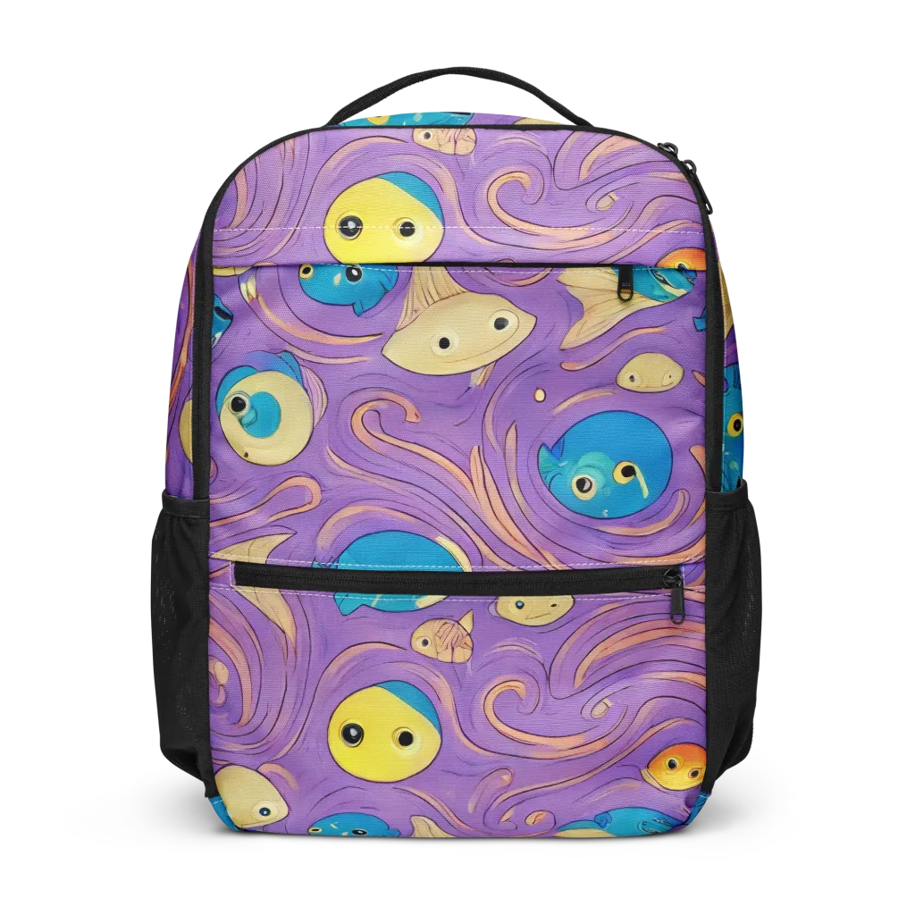 Violet Tide on Utility Backpack — Front