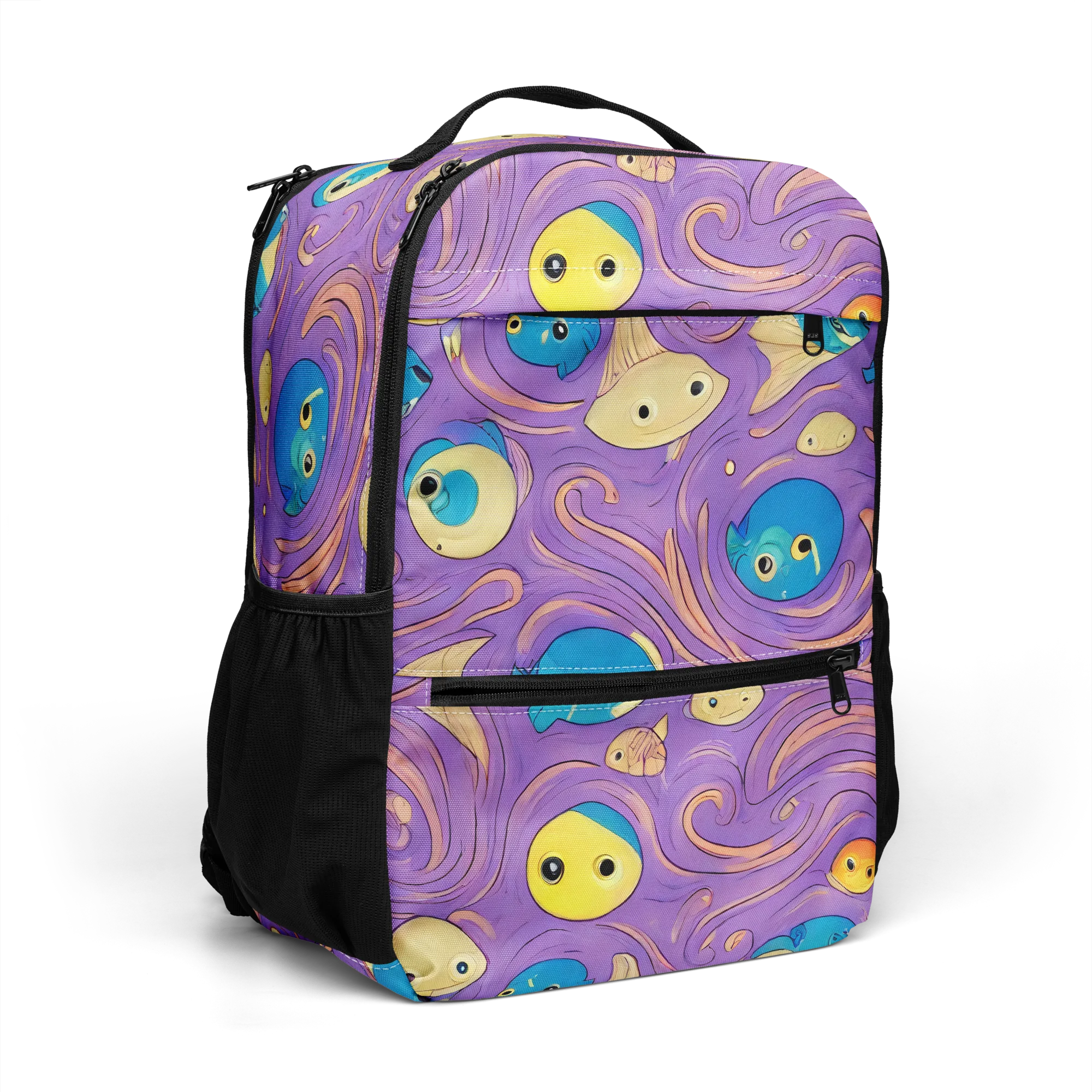 Violet Tide on Utility Backpack — Right Front