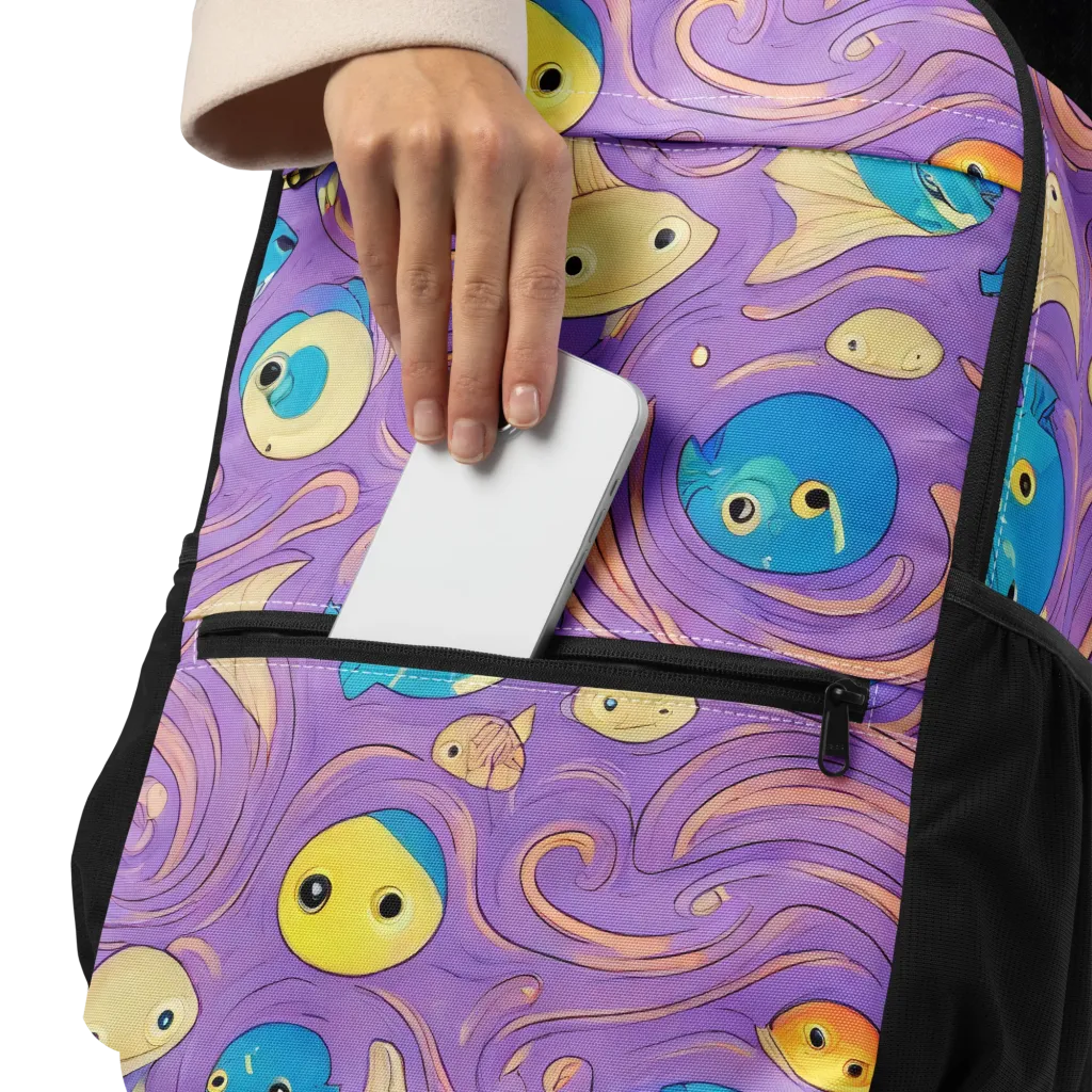 Violet Tide on Utility Backpack — Product details