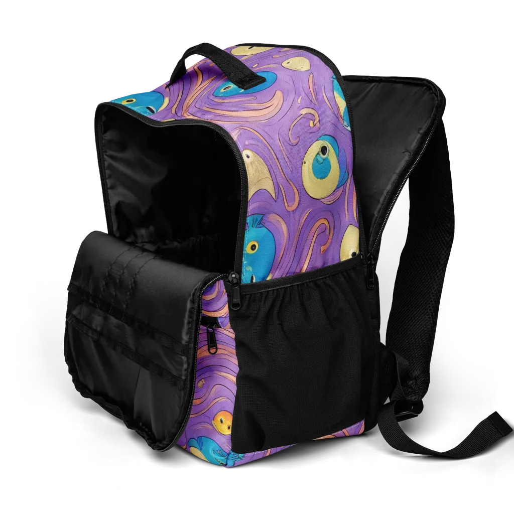 Violet Tide on Utility Backpack — Product details 2