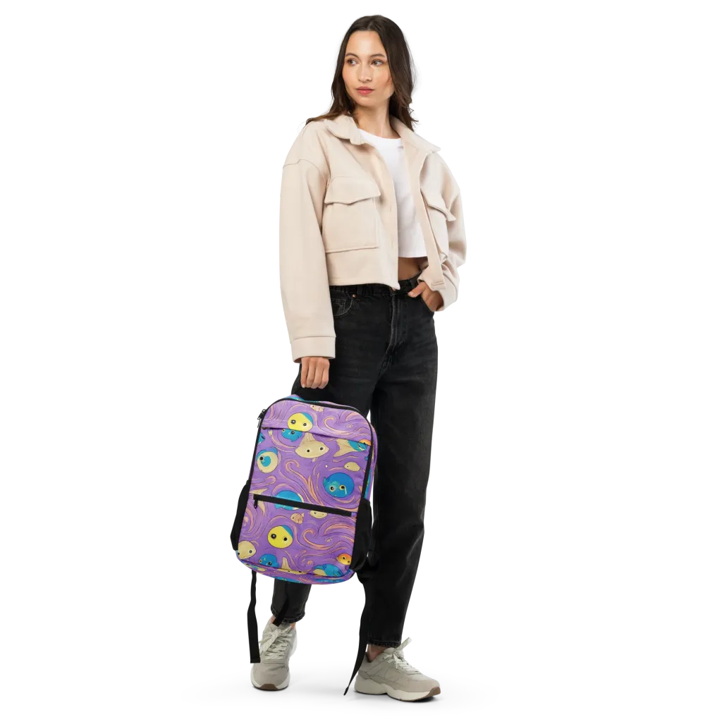 Violet Tide on Utility Backpack — Front