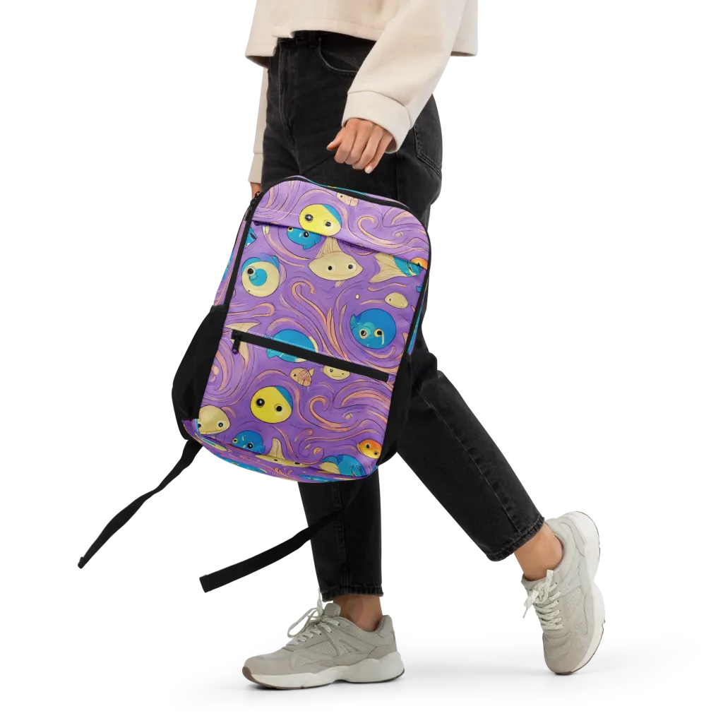 Violet Tide on Utility Backpack — Front