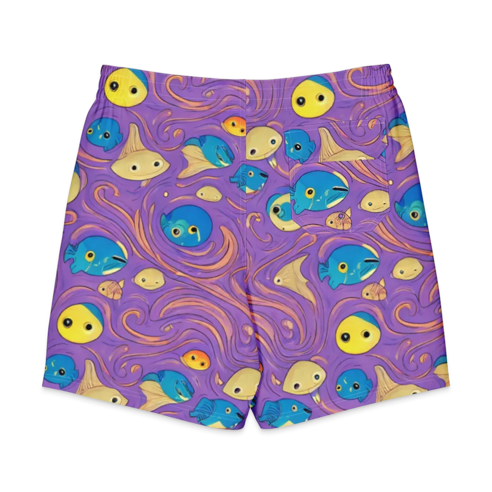 Violet Tide on Men's Board Shorts — Back