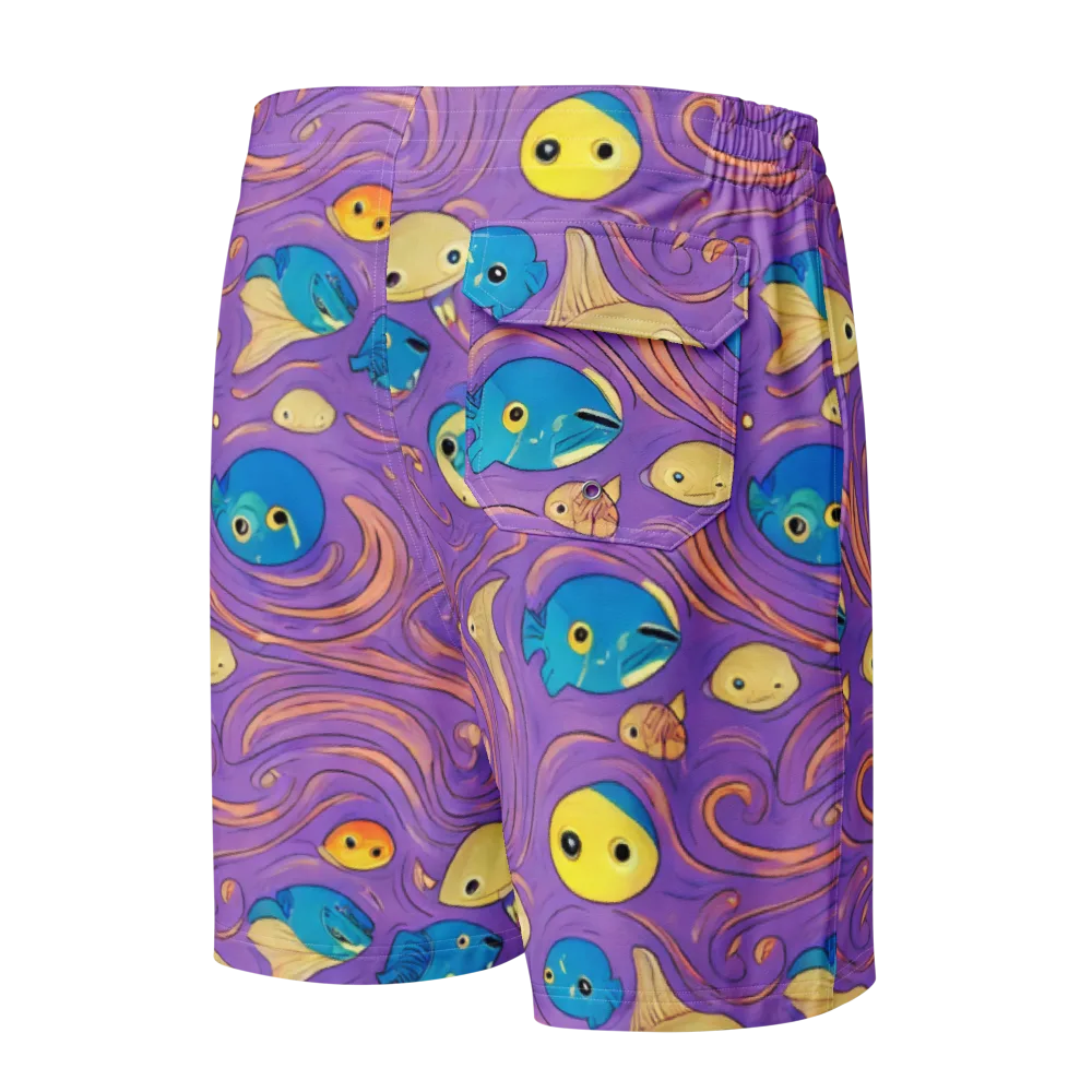 Violet Tide on Men's Board Shorts — Back