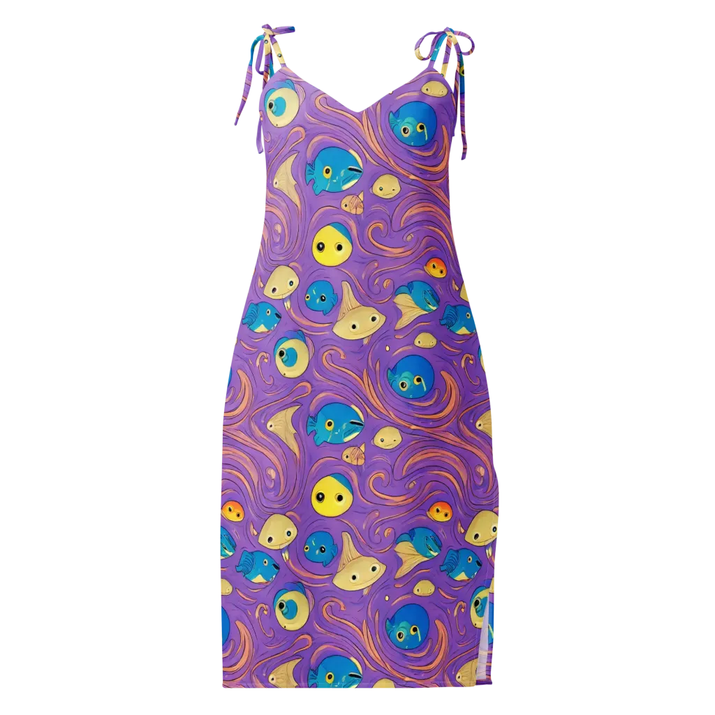Violet Tide on Slip Dress — Front
