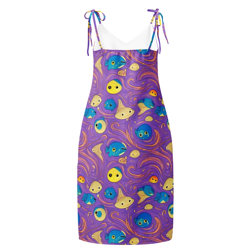Violet Tide on Slip Dress — Back