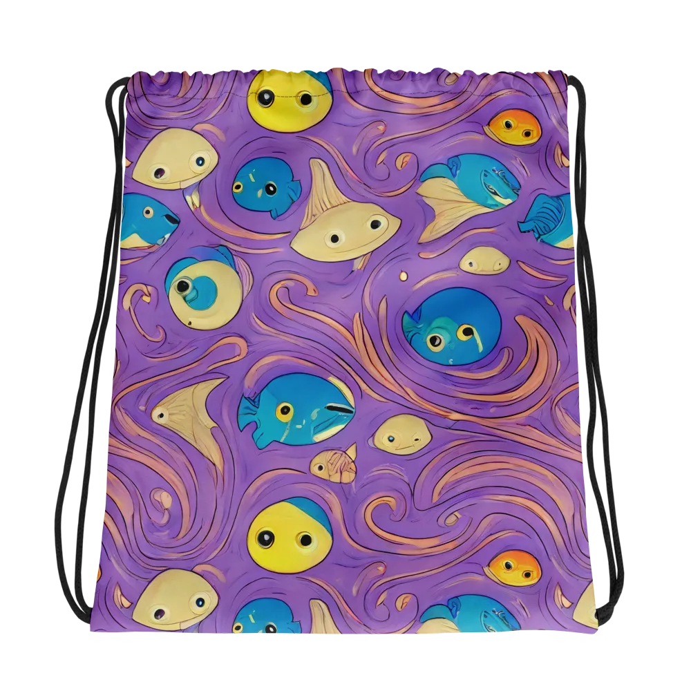 Violet Tide on Drawstring Bag — Photo